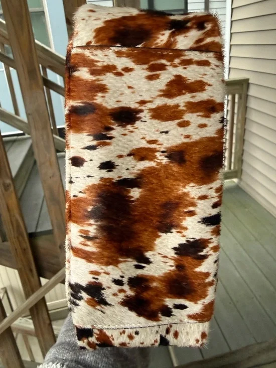 NWT RARE Kurt Geiger Calf Hair Cow Print Green Hobo Leather Bag - Picture 12 of 13